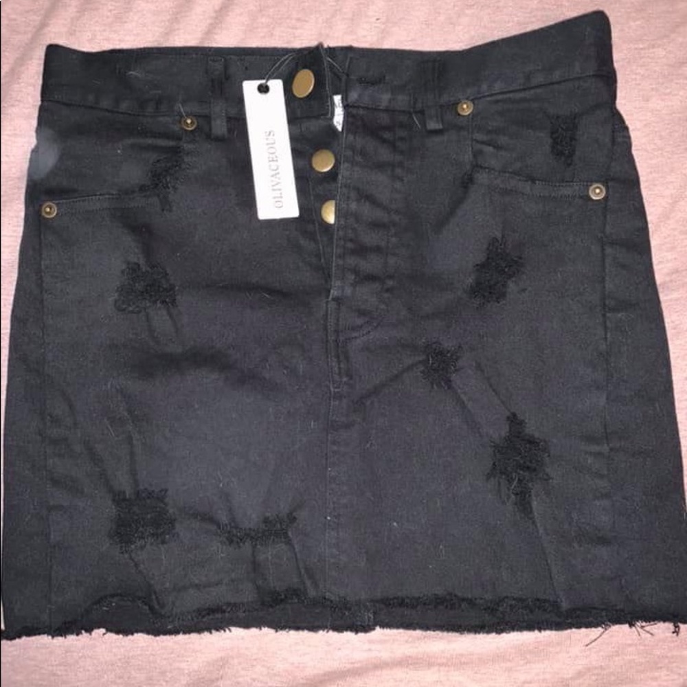 Vici black mini skirt